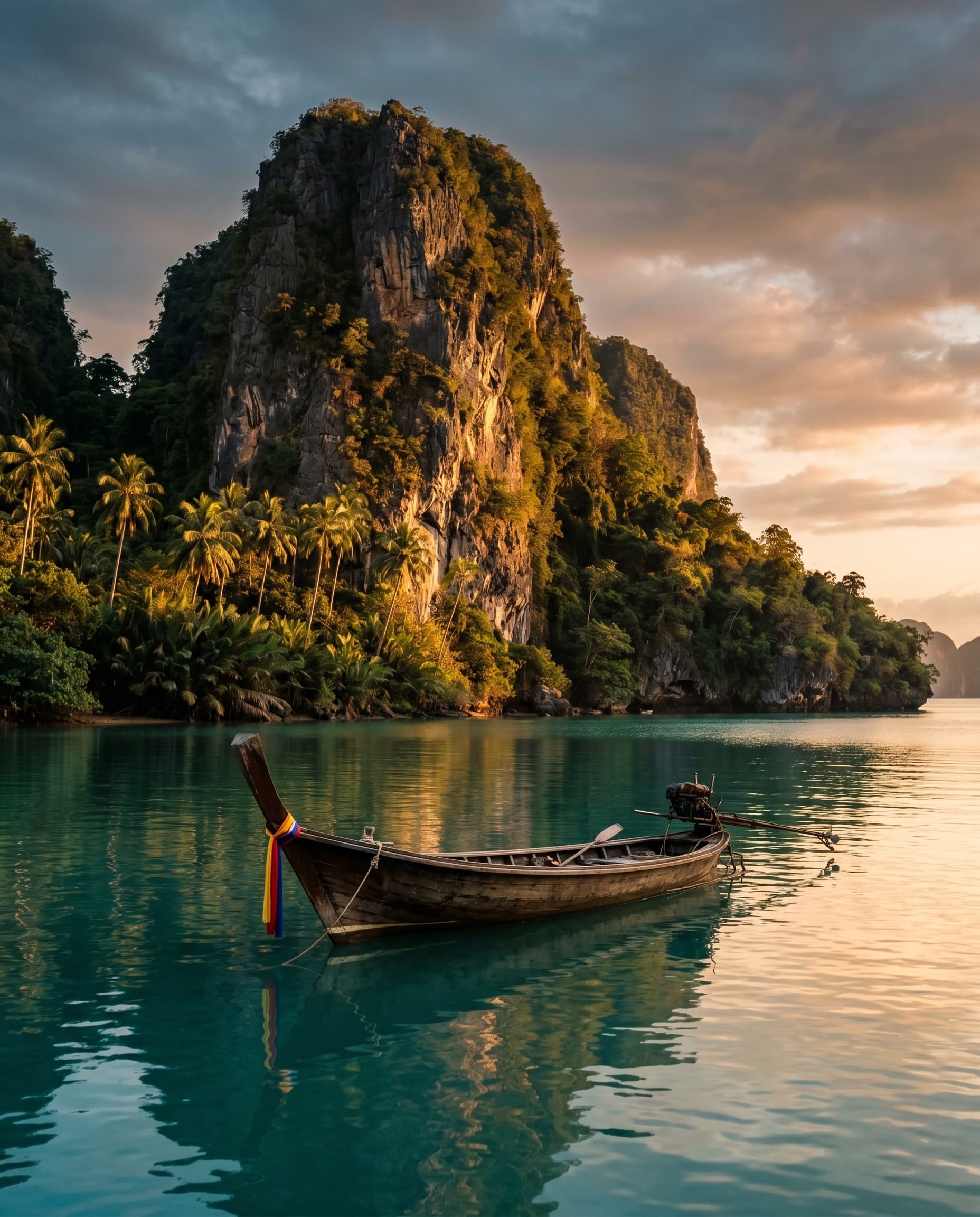 Thai coast at golden hour
