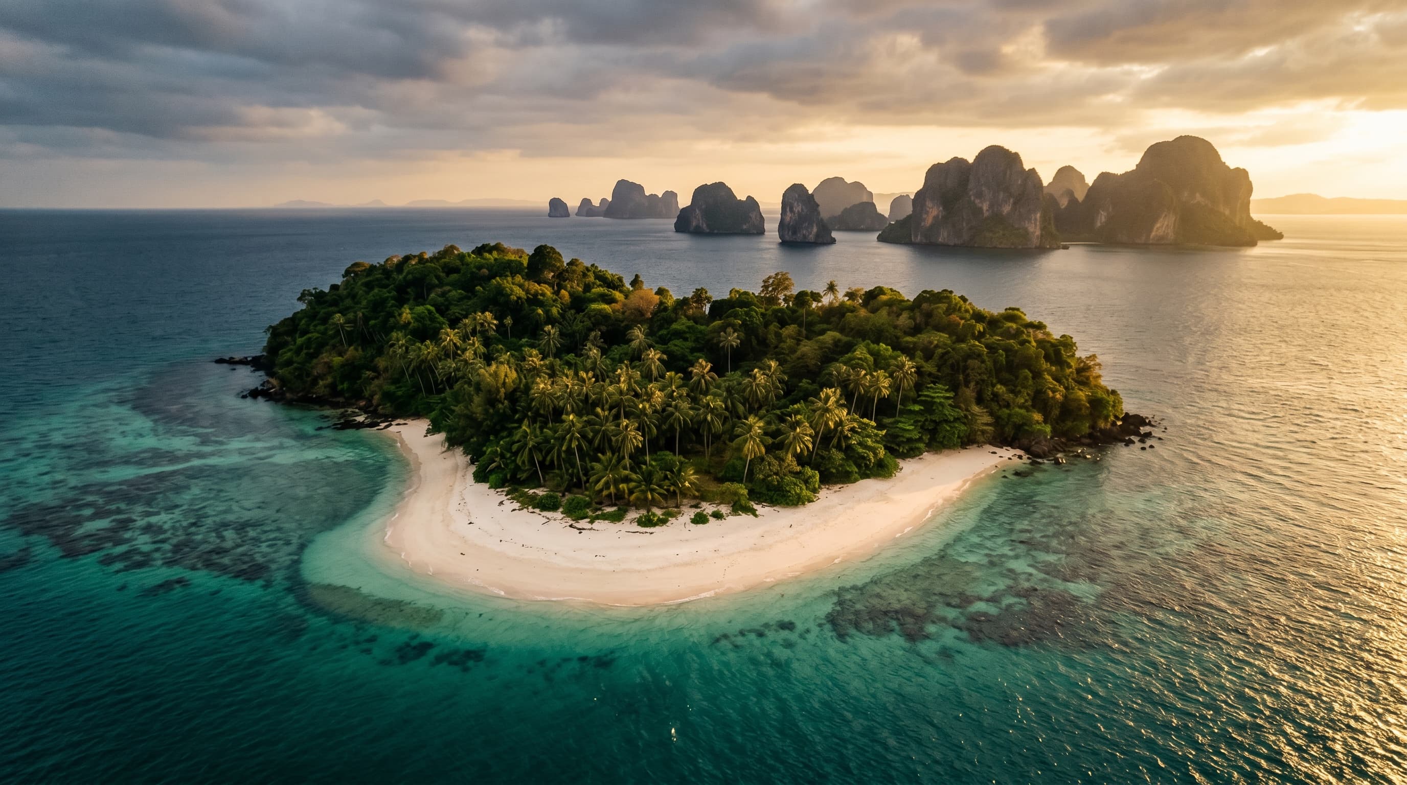 A private island in the Andaman Sea off the coast of Thailand